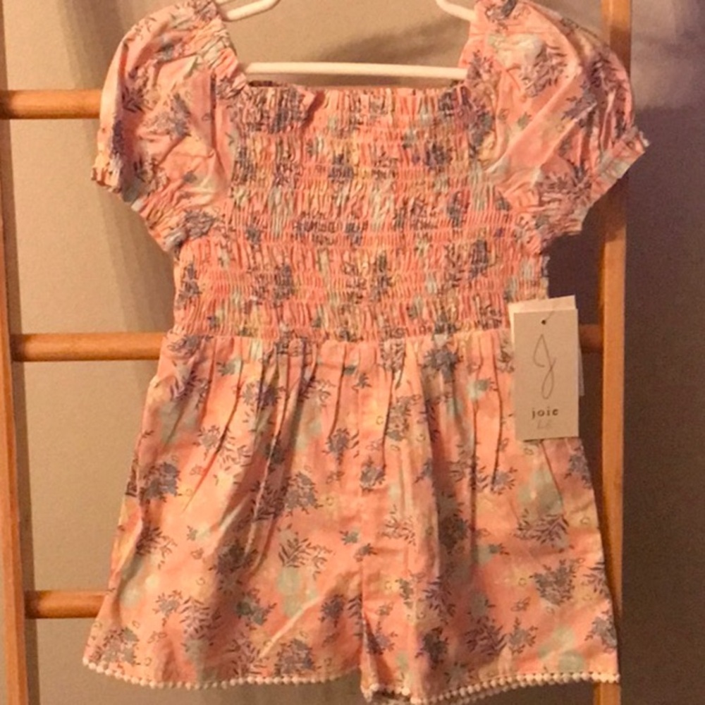Joie Romper size 4T new with tags flowers with bee print